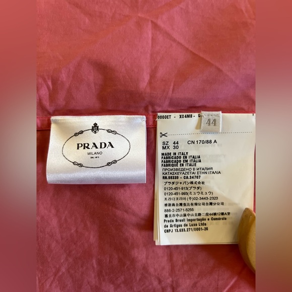 Prada Shirt Button Down Comic Print Pink Black Rosa + Ferro Size 8 (44 Italian) - Picture 11 of 16